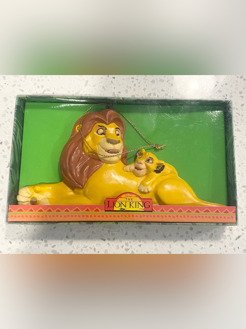 1994 Disney Lion King Mufasa Simba Kurt Adler H4702 Ornament w/ Box